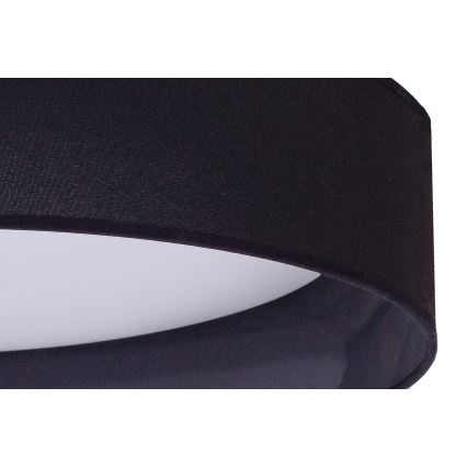 Duolla - LED Plafondlamp ROLLER LED/24W/230V diameter 45 cm zwart