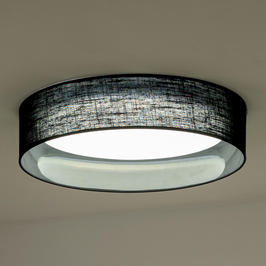 Duolla - LED Plafondlamp ROLLER LED/24W/230V diameter 45 cm zwart