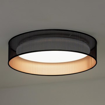 Duolla - LED Plafondlamp ROLLER LED/24W/230V diameter 45 cm zwart/koper