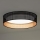Duolla - LED Plafondlamp ROLLER LED/24W/230V diameter 45 cm zwart/koper