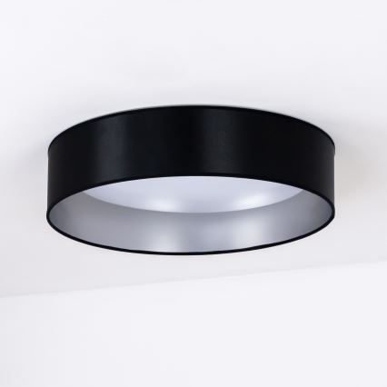 Duolla - LED Plafondlamp ROLLER LED/24W/230V diameter 45 cm zwart/zilver