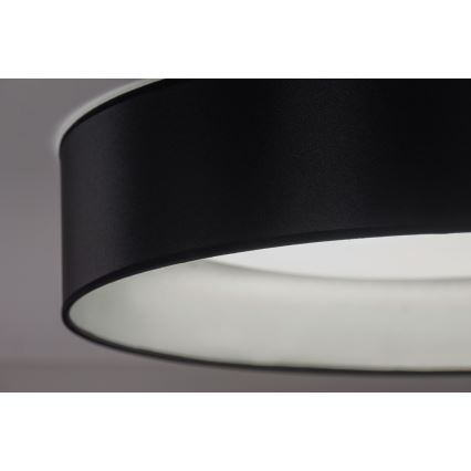 Duolla - LED Plafondlamp ROLLER LED/24W/230V diameter 45 cm zwart/zilver