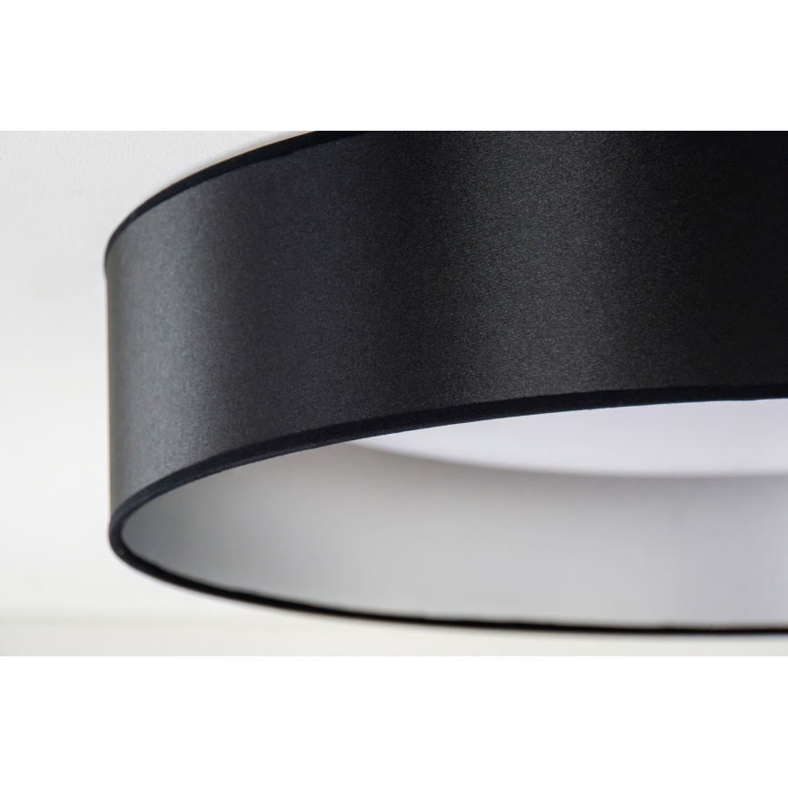 Duolla - LED Plafondlamp ROLLER LED/24W/230V diameter 45 cm zwart/zilver