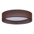 Duolla - LED Plafondlamp ROLLER LED/24W/230V donker diameter 45 cm bruin