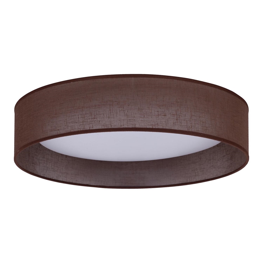 Duolla - LED Plafondlamp ROLLER LED/24W/230V donker diameter 45 cm bruin