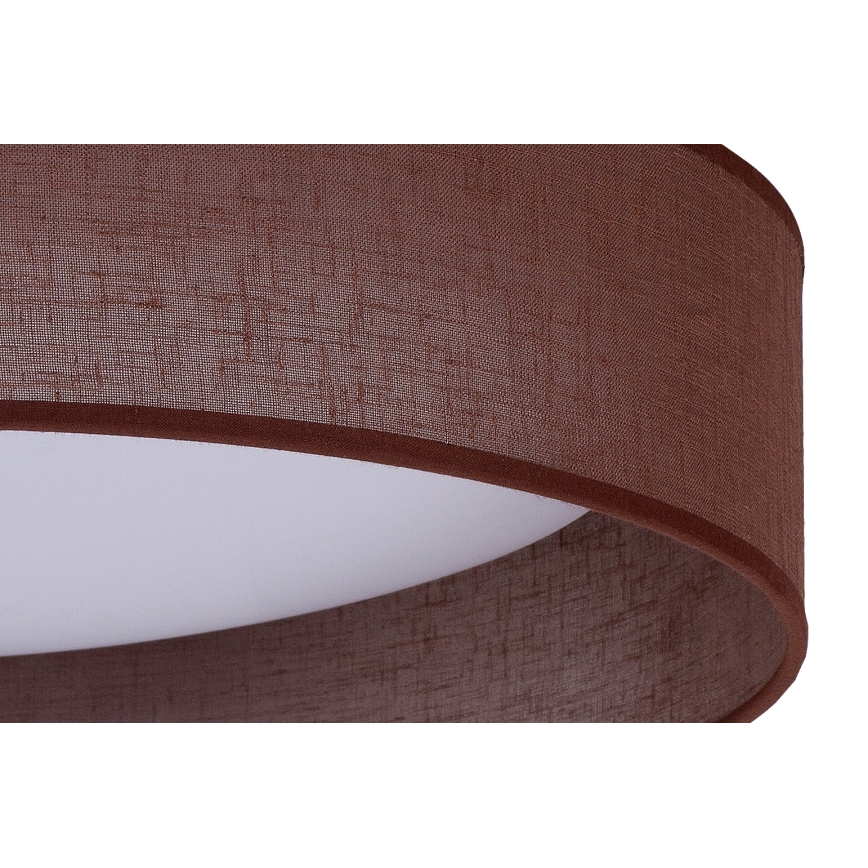 Duolla - LED Plafondlamp ROLLER LED/24W/230V donker diameter 45 cm bruin