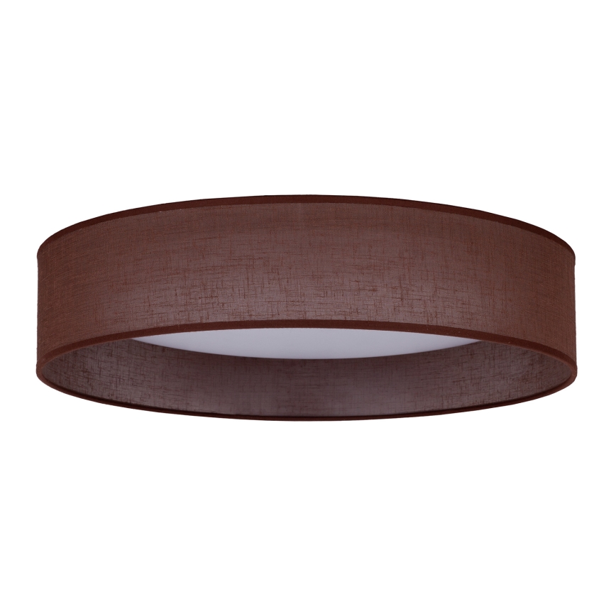 Duolla - LED Plafondlamp ROLLER LED/24W/230V donker diameter 45 cm bruin