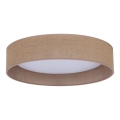 Duolla - LED Plafondlamp ROLLER LED/24W/230V lamp diameter 45 cm bruin