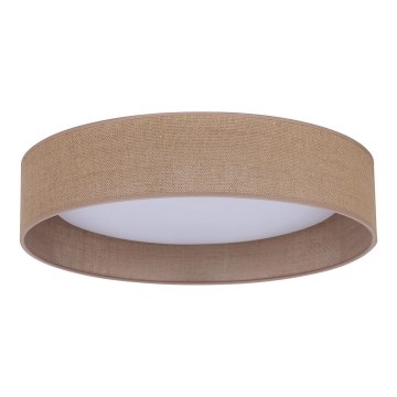 Duolla - LED Plafondlamp ROLLER LED/24W/230V lamp diameter 45 cm bruin