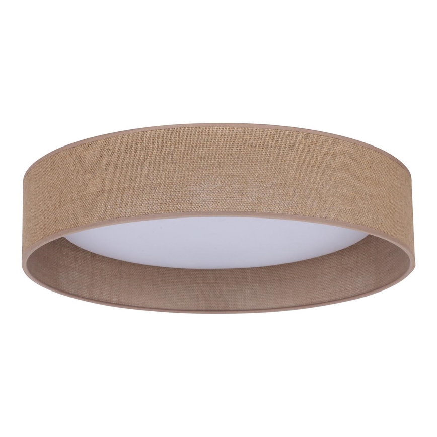 Duolla - LED Plafondlamp ROLLER LED/24W/230V lamp diameter 45 cm bruin