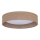 Duolla - LED Plafondlamp ROLLER LED/24W/230V lamp diameter 45 cm bruin