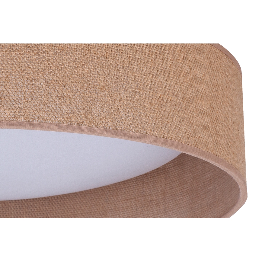 Duolla - LED Plafondlamp ROLLER LED/24W/230V lamp diameter 45 cm bruin