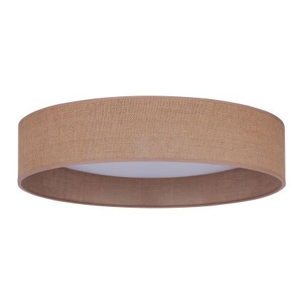 Duolla - LED Plafondlamp ROLLER LED/24W/230V lamp diameter 45 cm bruin