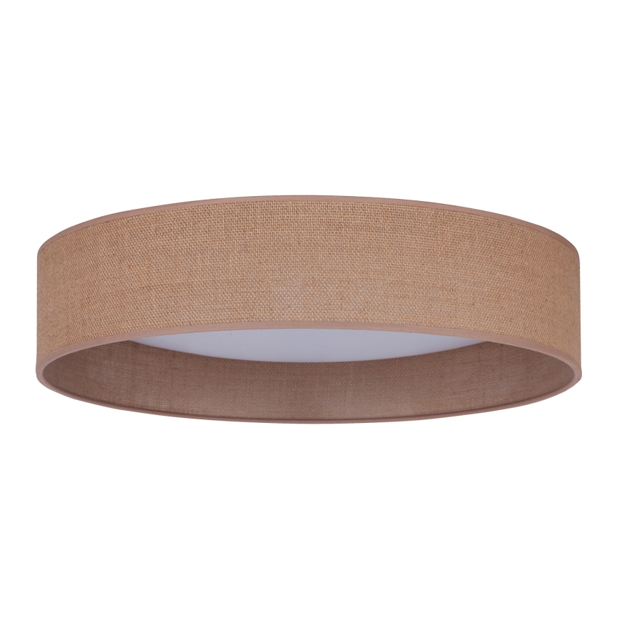 Duolla - LED Plafondlamp ROLLER LED/24W/230V lamp diameter 45 cm bruin