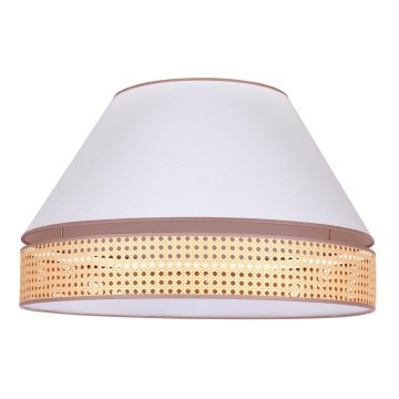 Duolla - Plafondlamp AVIGNON 3xE27/15W/230V diameter 60 cm wit/rotan