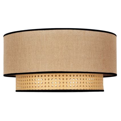 Duolla - Plafondlamp BOHO 1xE27/15W/230V diameter 45 cm beige/rotan