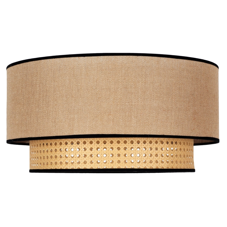 Duolla - Plafondlamp BOHO 1xE27/15W/230V diameter 45 cm beige/rotan