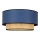 Duolla - Plafondlamp BOHO 1xE27/15W/230V diameter 45 cm blauw/rotan