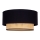 Duolla - Plafondlamp BOHO 1xE27/15W/230V diameter 45 cm zwart/rotan