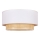 Duolla - Plafondlamp BOHO 3xE27/15W/230V Ø 60 cm crème/rotan