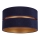 Duolla - Plafondlamp DUO 1xE27/15W/230V diameter 40 cm blauw/goud