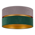 Duolla - Plafondlamp DUO 1xE27/15W/230V diameter 40 cm grijs/groen/goud