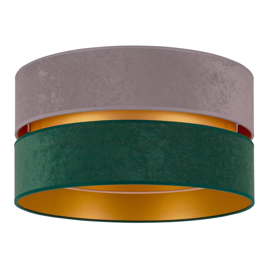 Duolla - Plafondlamp DUO 1xE27/15W/230V diameter 40 cm grijs/groen/goud