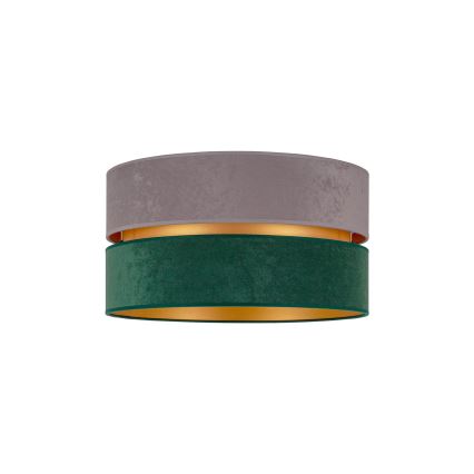 Duolla - Plafondlamp DUO 1xE27/15W/230V diameter 40 cm grijs/groen/goud