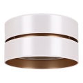 Duolla - Plafondlamp DUO 1xE27/15W/230V diameter 40 cm wit/goud