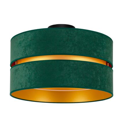 Duolla - Plafondlamp DUO 1xE27/40W/230V diameter 40 cm groen/goud
