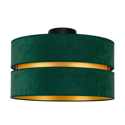 Duolla - Plafondlamp DUO 1xE27/40W/230V diameter 40 cm groen/goud