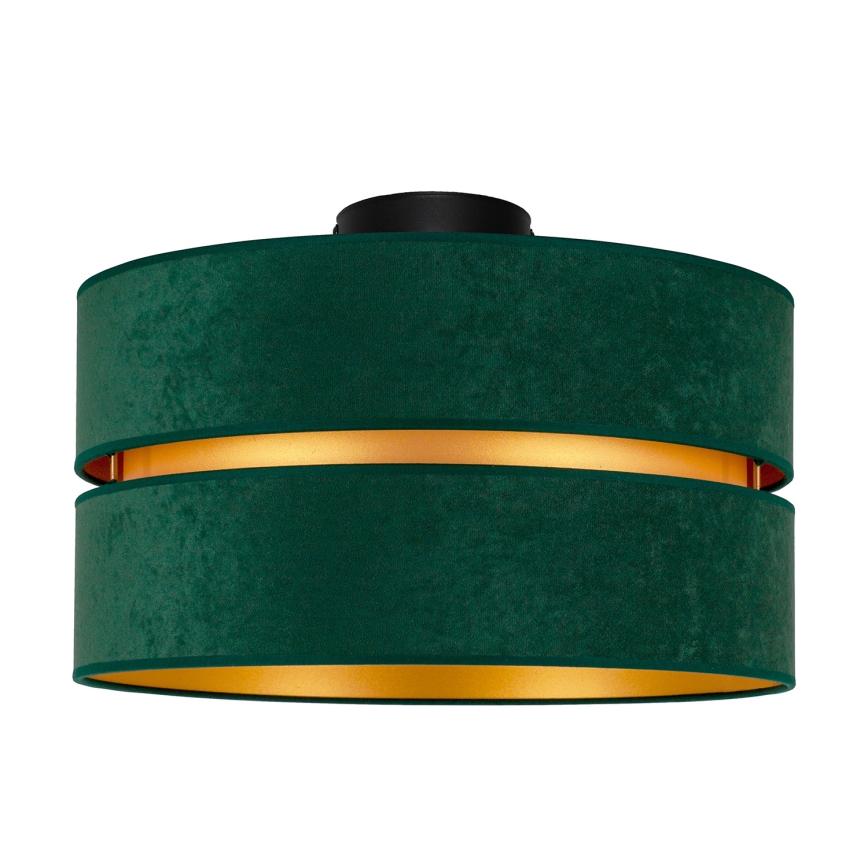 Duolla - Plafondlamp DUO 1xE27/40W/230V diameter 40 cm groen/goud