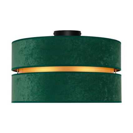 Duolla - Plafondlamp DUO 1xE27/40W/230V diameter 40 cm groen/goud