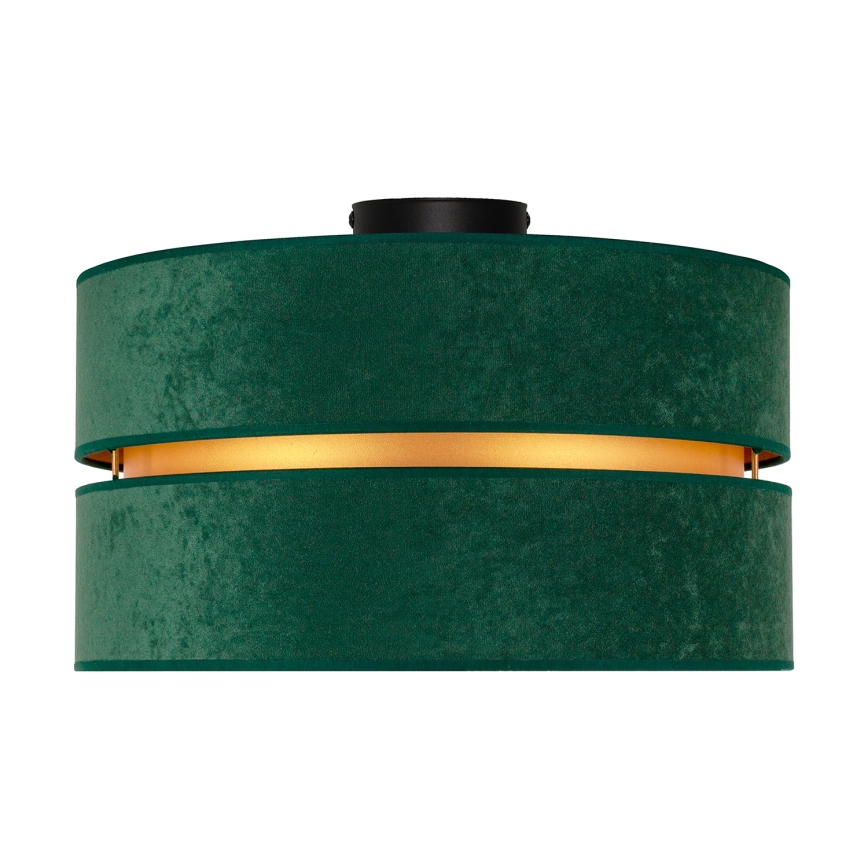 Duolla - Plafondlamp DUO 1xE27/40W/230V diameter 40 cm groen/goud