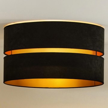 Duolla - Plafondlamp DUO 1xE27/40W/230V diameter 40 cm zwart/goud