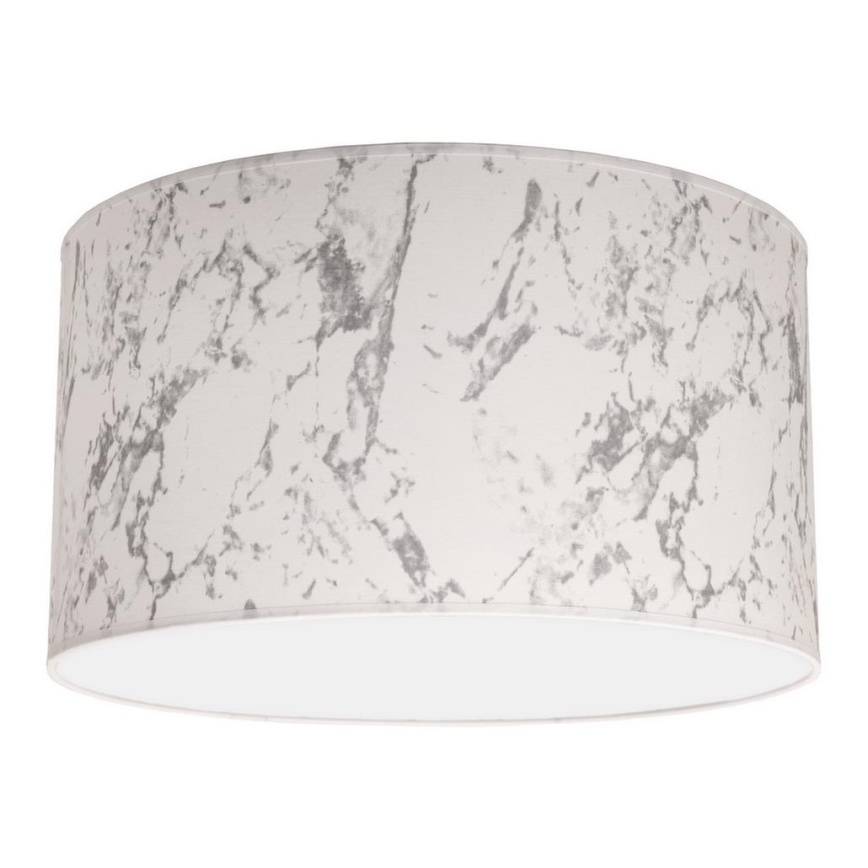 Duolla - Plafondlamp MARBLE 1xE27/40W/230V diameter 45 cm wit/grijs