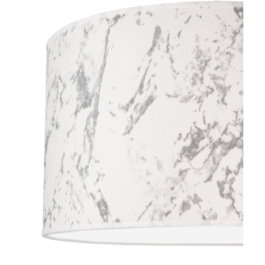 Duolla - Plafondlamp MARBLE 1xE27/40W/230V diameter 45 cm wit/grijs
