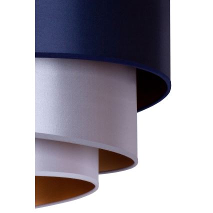 Duolla - Plafondlamp TRIO 1xE27/15W/230V diameter 45 cm blauw/zilver/koper