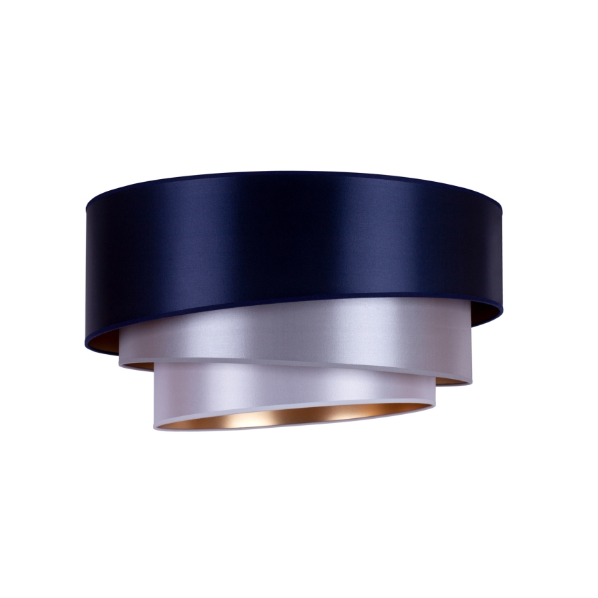 Duolla - Plafondlamp TRIO 1xE27/15W/230V diameter 45 cm blauw/zilver/koper