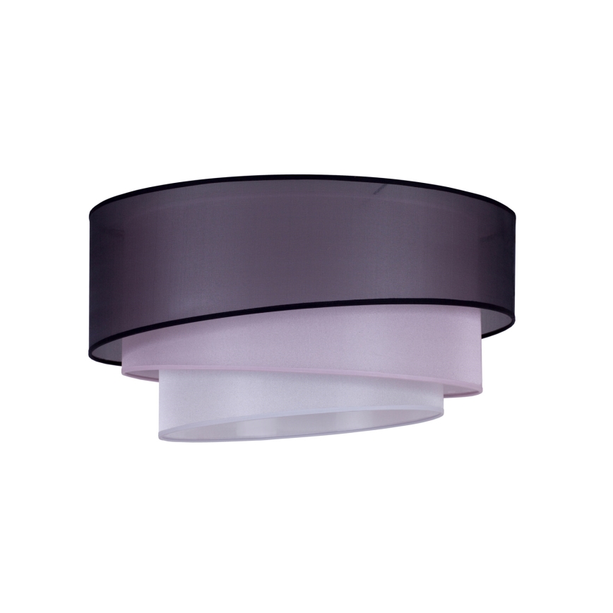 Duolla - Plafondlamp TRIO 1xE27/15W/230V diameter 45 cm zwart/roze/zilver