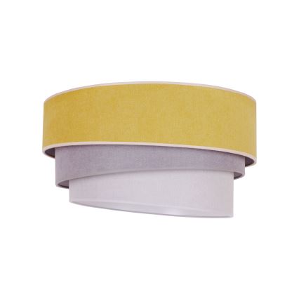 Duolla - Plafondlamp TRIO 1xE27/15W/230V Ø 45 cm geel/grijs/wit
