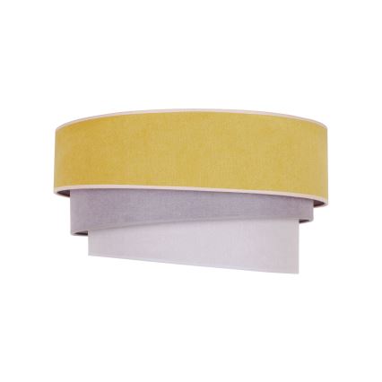 Duolla - Plafondlamp TRIO 1xE27/15W/230V Ø 45 cm geel/grijs/wit