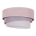 Duolla - Plafondlamp TRIO 1xE27/15W/230V Ø 45 cm roze/grijs/wit