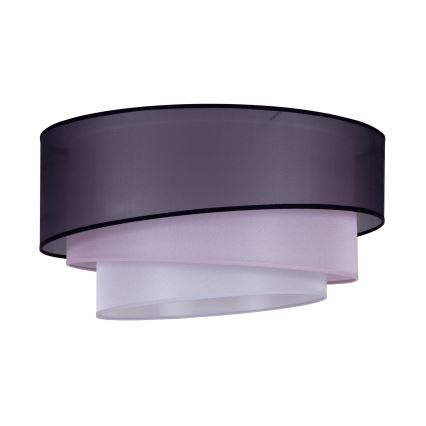 Duolla - Plafondlamp TRIO 3xE27/15W/230V diameter 60 cm zwart/roze/zilver