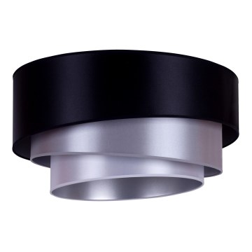 Duolla - Plafondlamp TRIO 3xE27/15W/230V diameter 60 cm zwart/zilver