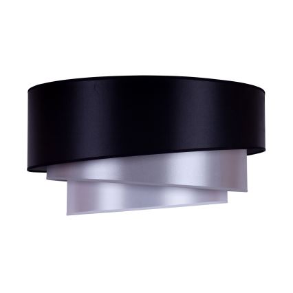 Duolla - Plafondlamp TRIO 3xE27/15W/230V diameter 60 cm zwart/zilver