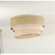 Duolla - Plafondlamp YUTE TRIO 3xE27/15W/230V diameter 60 cm bruin/grijs/beige