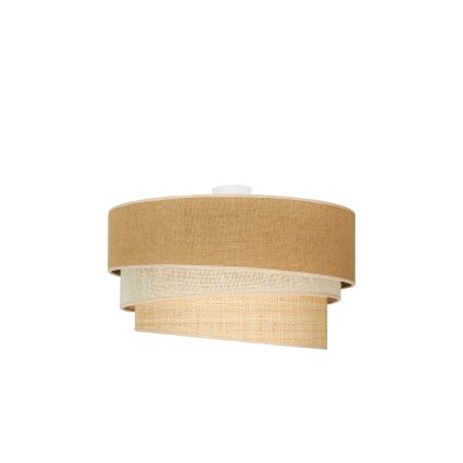 Duolla - Plafondlamp YUTE TRIO 3xE27/15W/230V diameter 60 cm bruin/grijs/beige