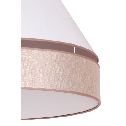 Duolla - Plafonnier AVIGNON 1xE27/15W/230V diam. 50 cm blanc/beige