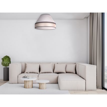 Duolla - Plafonnier AVIGNON 3xE27/15W/230V diam. 60 cm beige